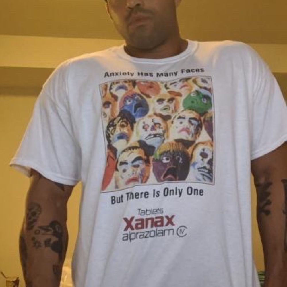 RARE XANAX MEDICAL AD T SHIRT vintage BENzo